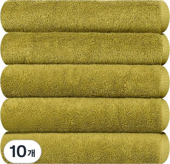 송월타월 뉴 데일리 소프트볼륨 40 수건 200g 코마사, 올리브, 10개