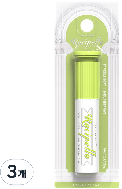 루치펠로 시트러스향 구강 스프레이, 3개, 10ml