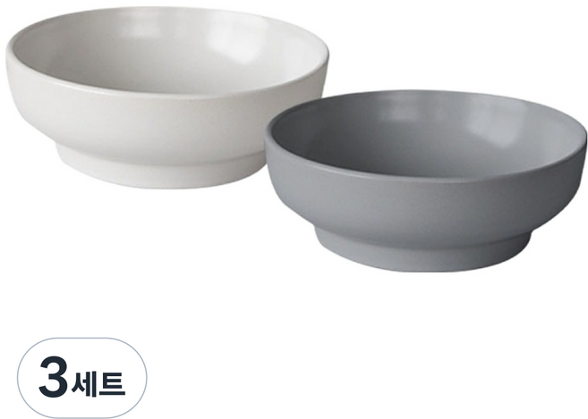 PRELUDE DISHa 小菜碟 11.5cm 2件組, 3套, 象牙白, 灰色