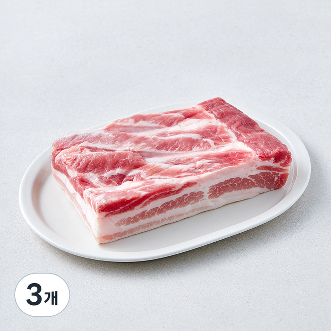 도드람한돈 무항생제 인증 삼겹살 보쌈용 (냉장), 3개, 500g