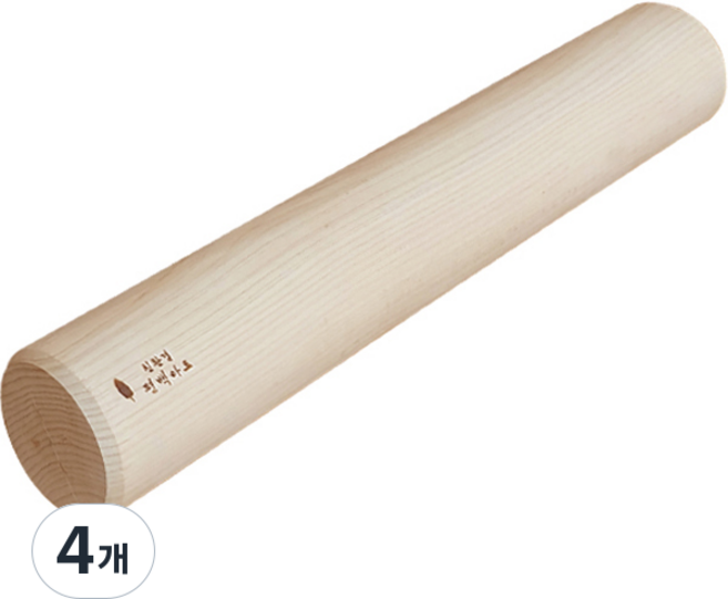 HINOKI ART 頂級扁柏實木按摩棒 5號(50 x 8 cm), 混合色, 4個