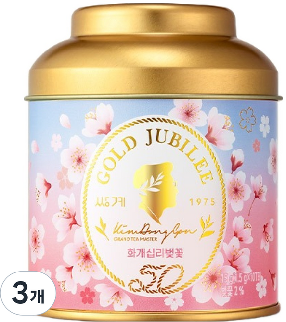 쌍계명차 골드주빌리 화개십리벚꽃, 1.5g, 10개입, 3개