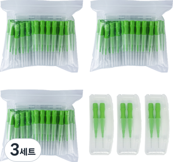 다덴 메디메이트 치간칫솔i형 1번 SSS, 0.7mm, 150개입, 3개