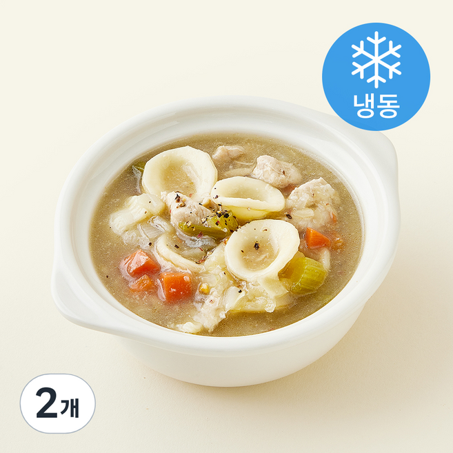 그리팅 치킨누들스프 (냉동), 250g, 2개
