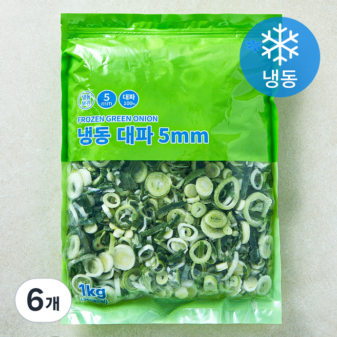 대파 5mm (냉동), 6개, 1kg