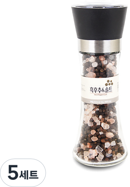 주부백단 직접 갈아쓰는 시즈닝, 140g, 5개