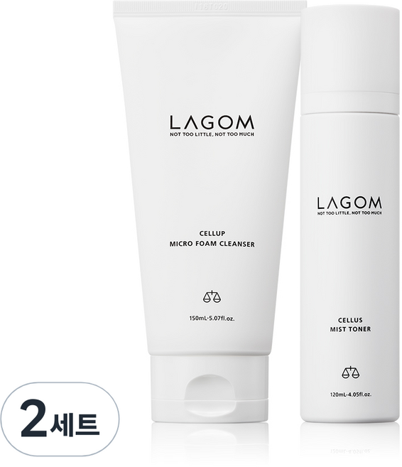 라곰 마이크로 폼 클렌저 150ml + 미스트 토너 120ml 세트, 2세트