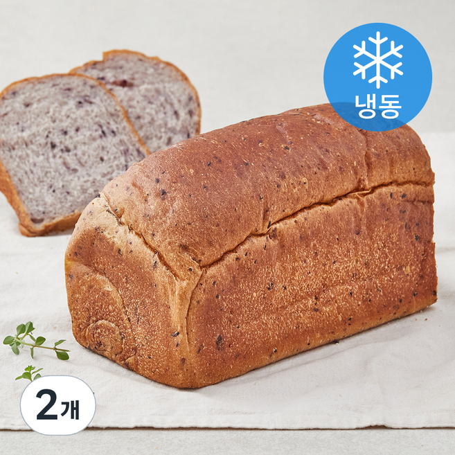 건강한 쌀베이커리 블루베리 쌀식빵 (냉동), 365g, 2개
