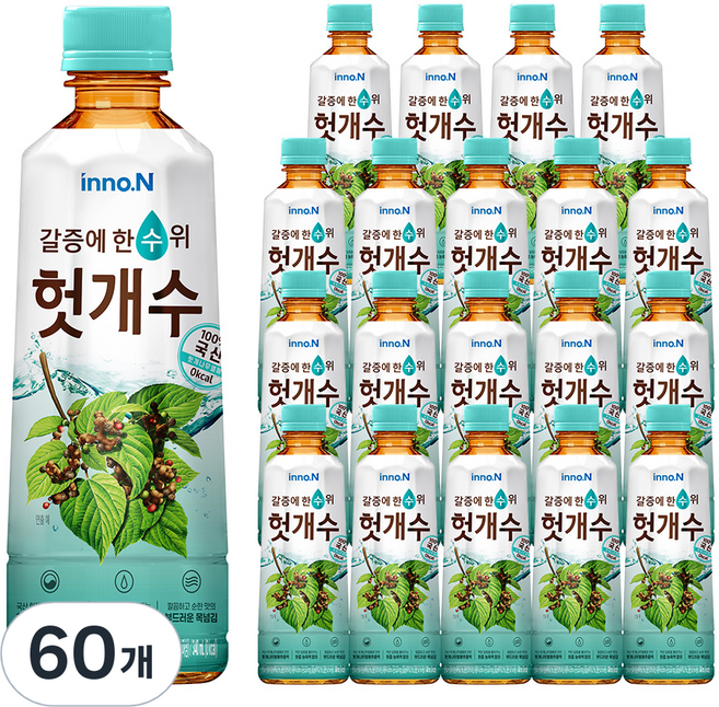 innoN 갈증에 한 수 위 헛개수, 340ml, 60개