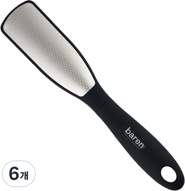 바렌 양면 스테인레스 발각질제거기, 1개입, 6개