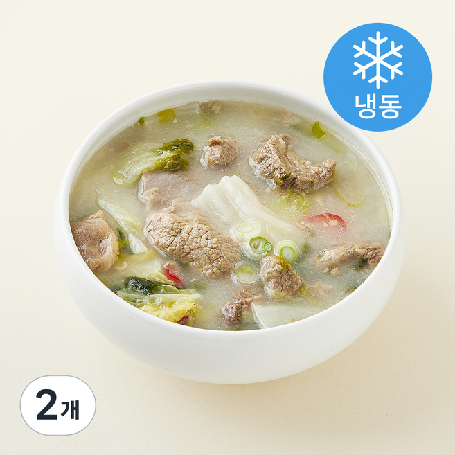 그리팅 한우듬뿍배추탕 (냉동), 620g, 2개
