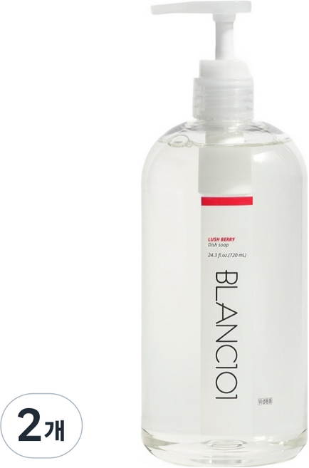 블랑101 주방세제 러쉬베리, 2개, 720ml