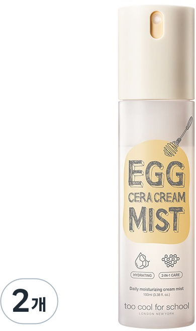 투쿨포스쿨 에그 세라 크림 미스트, 100ml, 2개