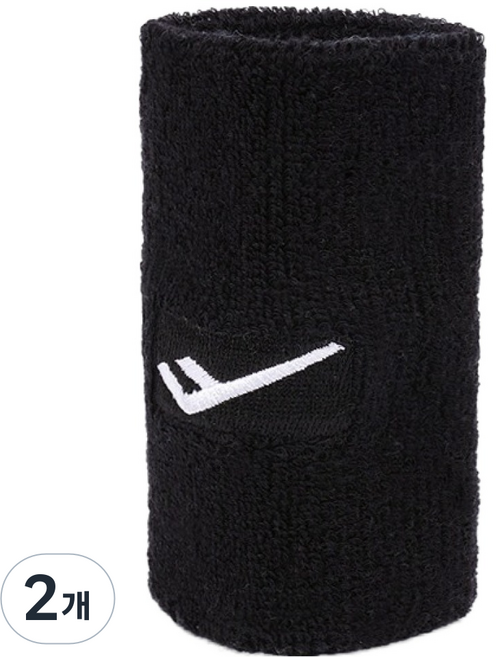 프로스펙스 롱 손목밴드, 블랙, 2개