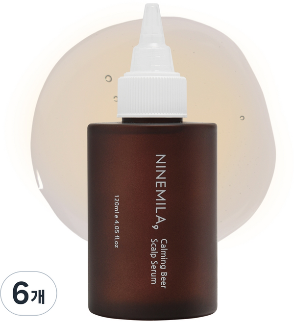 [비건라이프] 나인밀라 카밍비어 두피세럼, 120ml, 6개