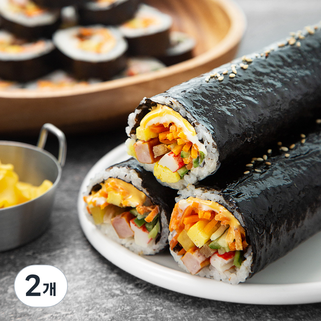 더블치즈김밥 3줄, 990g, 2개