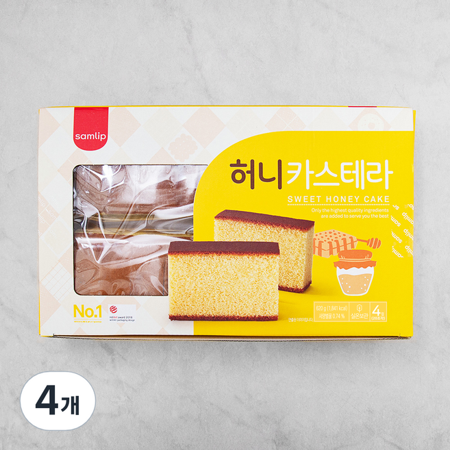 삼립 허니 카스테라, 620g, 1개입, 4개