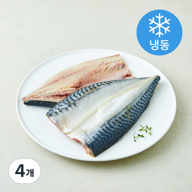 캠핑해어 노르웨이산 칼집 고등어 (냉동), 4개, 400g