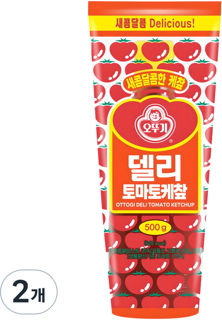 오뚜기 델리 토마토 케찹, 500g, 2개