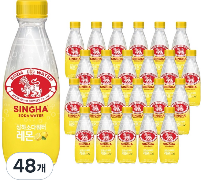 싱하 소다워터 레몬, 350ml, 48개