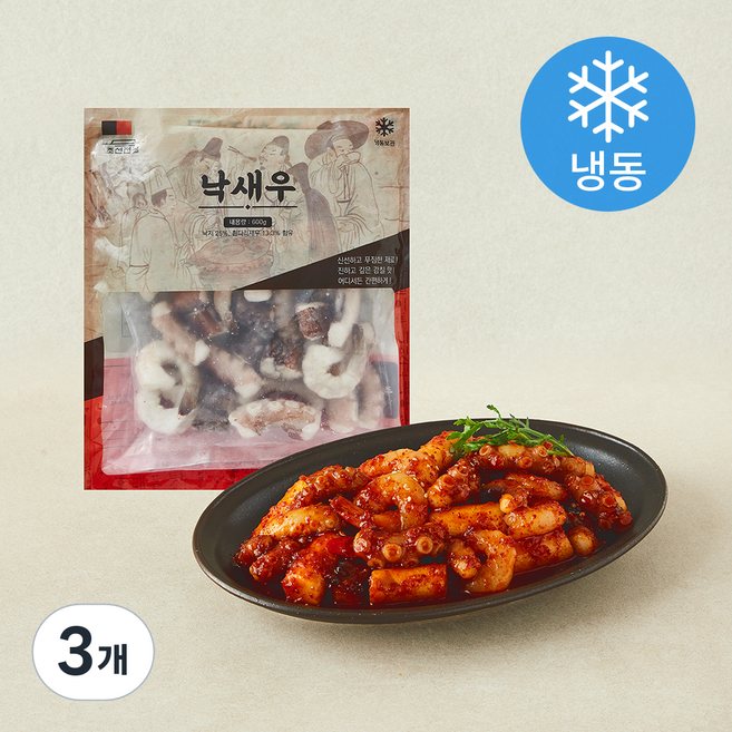 조선전골 낙새우 (냉동), 3개, 600g
