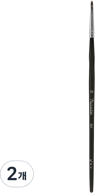 피카소 New 401 아이라이너 브러쉬, 혼합 색상, 2개