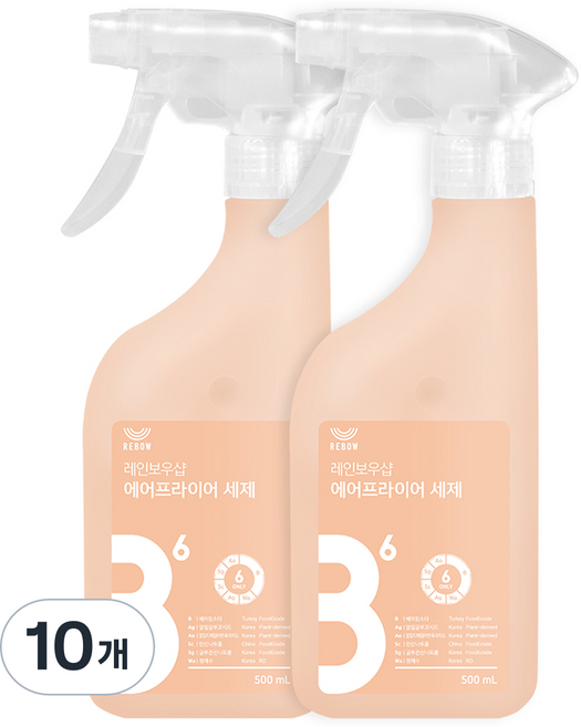 레인보우샵 에어프라이어 세제, 500ml, 10개
