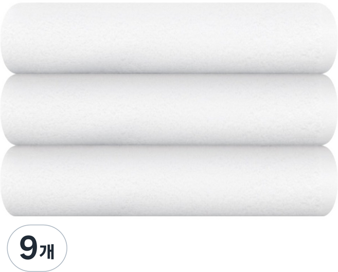 송월타월 업소용 미용 가벼운 다용도 세면타올 34, 9개, 화이트