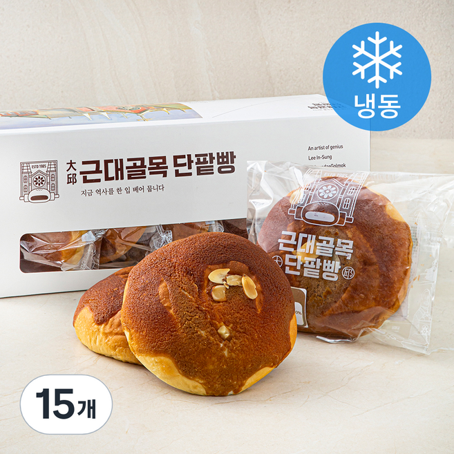 근대골목단팥빵 백설모카빵 (냉동), 90g, 5개입, 3개