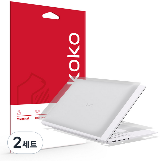 스코코 LG그램 15 2025 15Z90S 무광 전신 외부보호필름 세트, 2세트