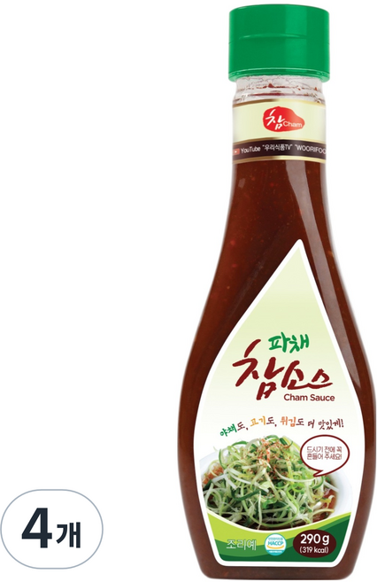 참 우리식품 파채 참소스, 290g, 4개