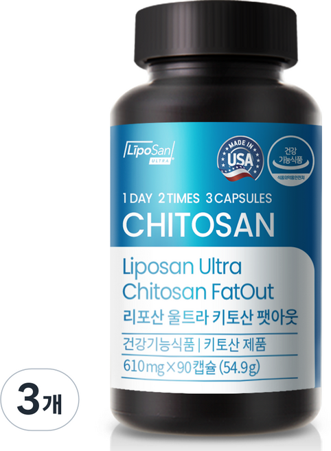 슬림플래닛 리포산 울트라 키토산 팻아웃, 90정, 3개