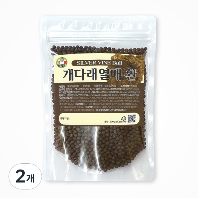 백장생 개다래 열매환, 2개, 300g
