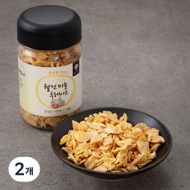 몸애조화 웰건 마늘 후레이크, 130g, 2개