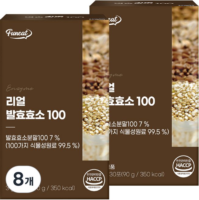 퍼니트 리얼 발효효소 100 30포, 90g, 8개