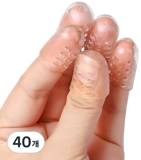 씨제이이 습관왕 손톱 물어뜯기 방지 골무, 40개