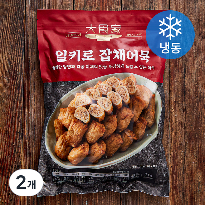 대식가 일키로 잡채어묵 (냉동), 1kg, 2개