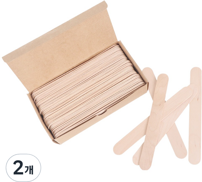 Daybyday 왁싱 우드 스파츌라 L 100개입, 2개