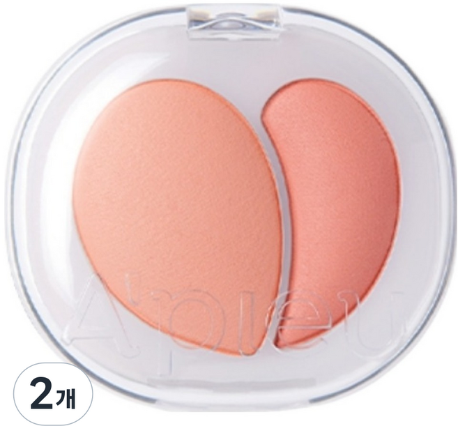 어퓨 무드 블렌딩 젤리 치크밤 6g, 01 피치코랄밤, 2개