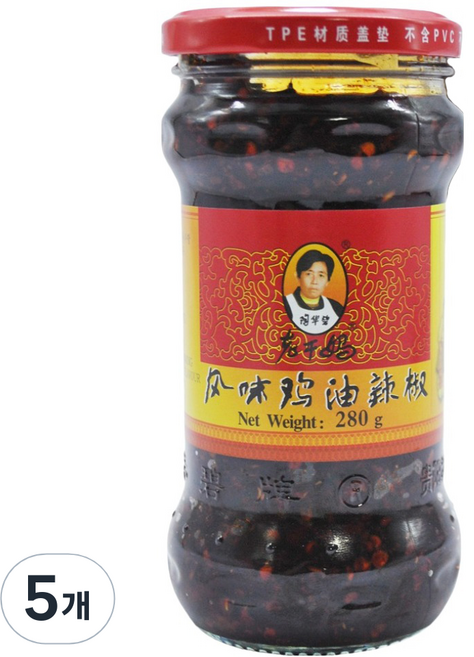 라오깐마 풍미지유 유라죠우 라조장, 280g, 5개