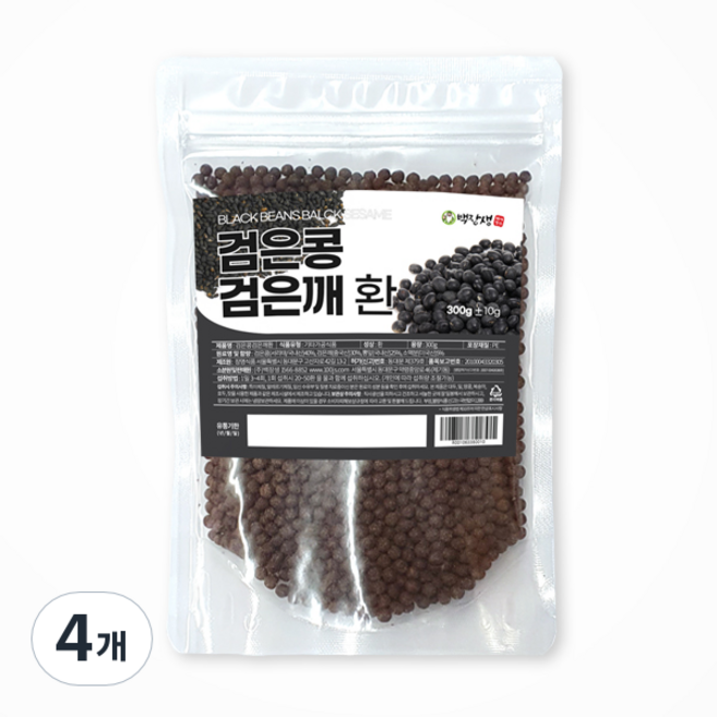 백장생 검은콩 검은깨 환, 4개, 300g
