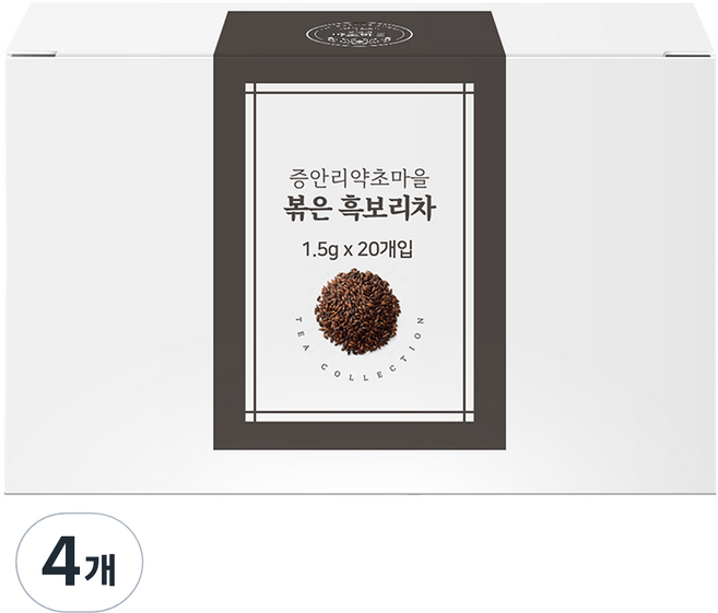 증안리약초마을 볶은 티백 흑보리차, 4개, 20개입, 1.5g