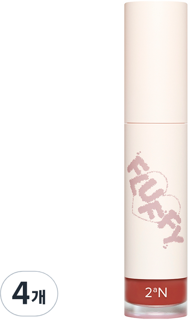 투에이엔 플러피 블러 틴트, 5g, 04 멀드코랄, 4개