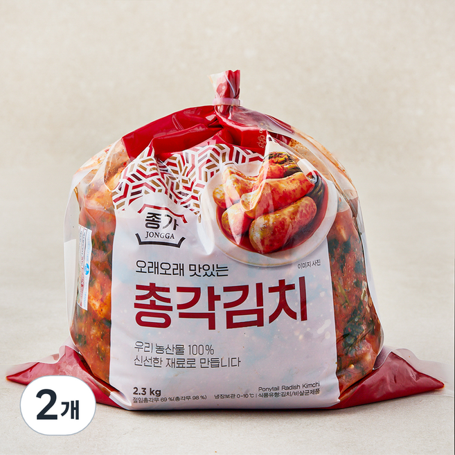대상 종가 총각김치, 2.3kg, 2개