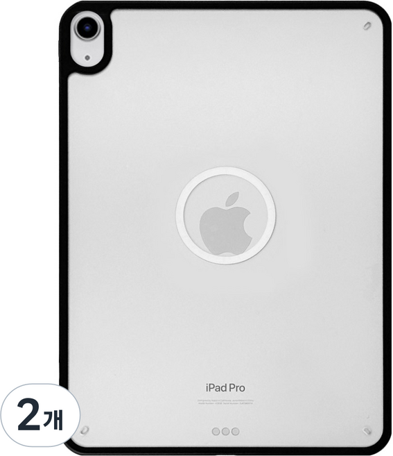 태블리스 맥세이프 호환 투명 맥프 케이스 ID-99, 블랙, 2개