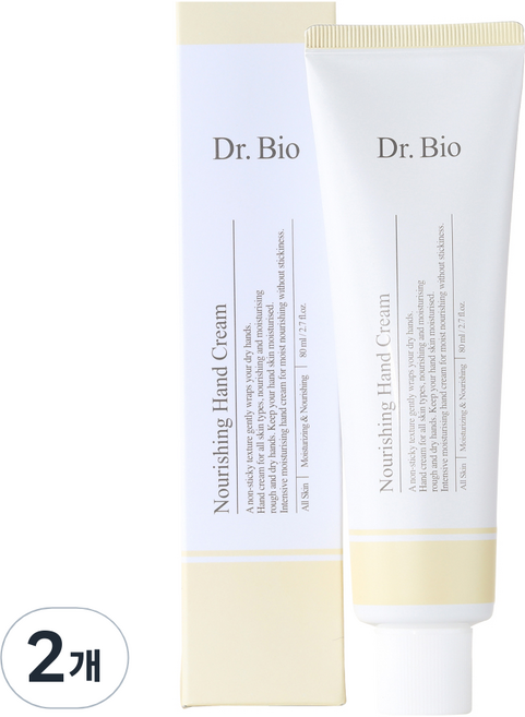 닥터바이오 너리싱 핸드크림 시트러스 프루티 플로랄 머스크향, 80ml, 2개