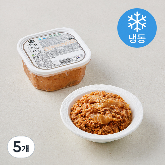 담가 묵은지 청국장 (냉동), 200g, 5개