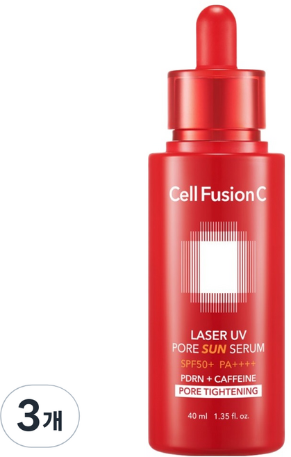 셀퓨전씨 레이저 유브이 포어 썬 세럼 SPF50+ PA++++, 40ml, 3개