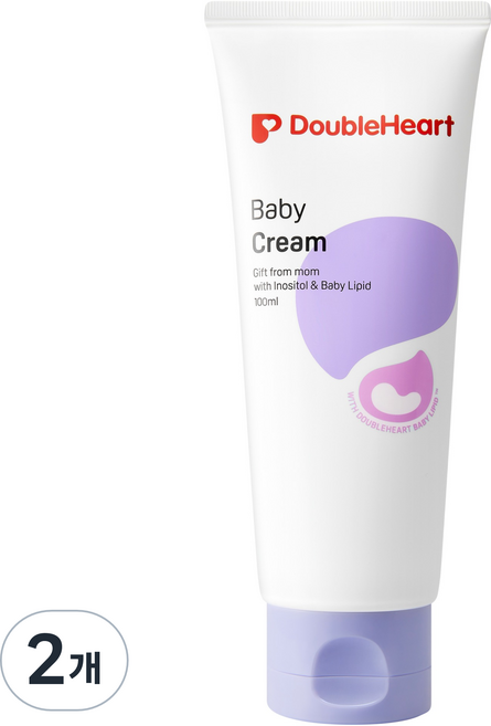 더블하트 베이비크림, 100ml, 2개