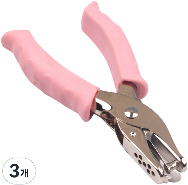 코히모 수동 종이 문서 펀칭 타공기 6mm 4W140, 1공, 3개